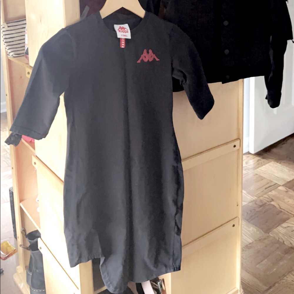 Kappa quarter sleeve little black dress XS
